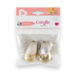 Corolle Ballerines dorées pour poupon 36 cm