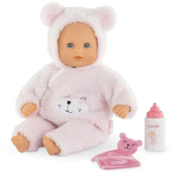 Corolle Bébé Calin Ourson d'Amour et Sac à Dos Porte-Poupon