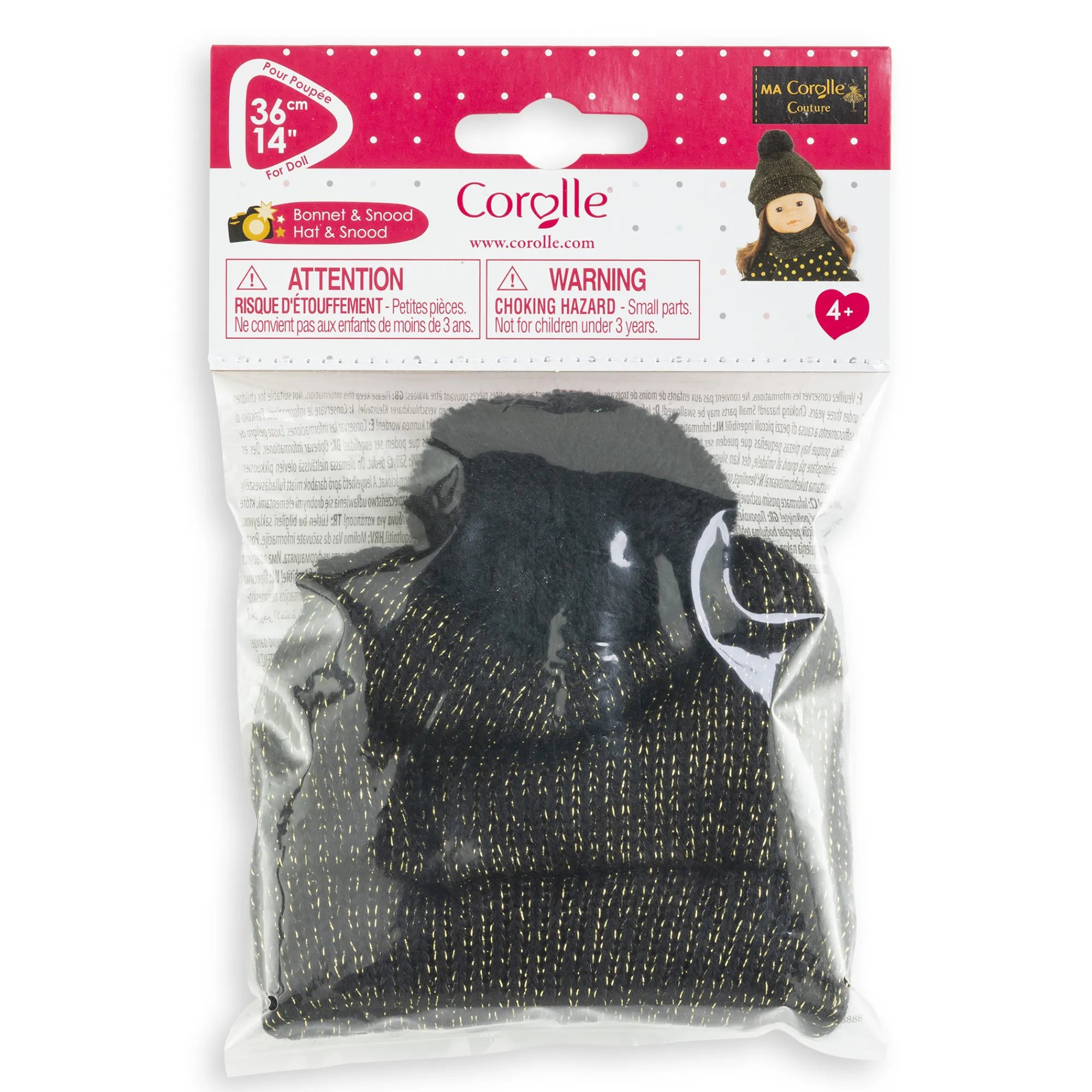 Corolle Bonnet et Snood Couture pour poupée ma