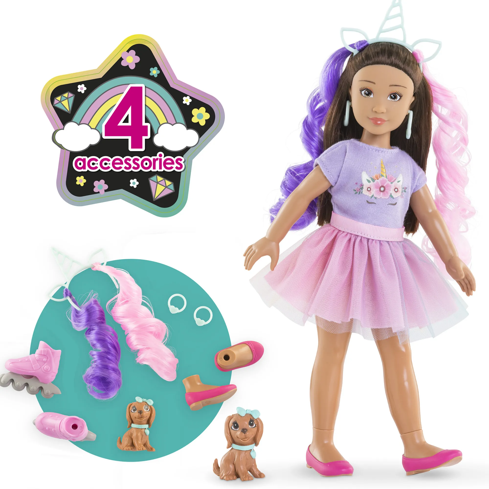 Corolle Coffret Poupée Girls Luna Licorne