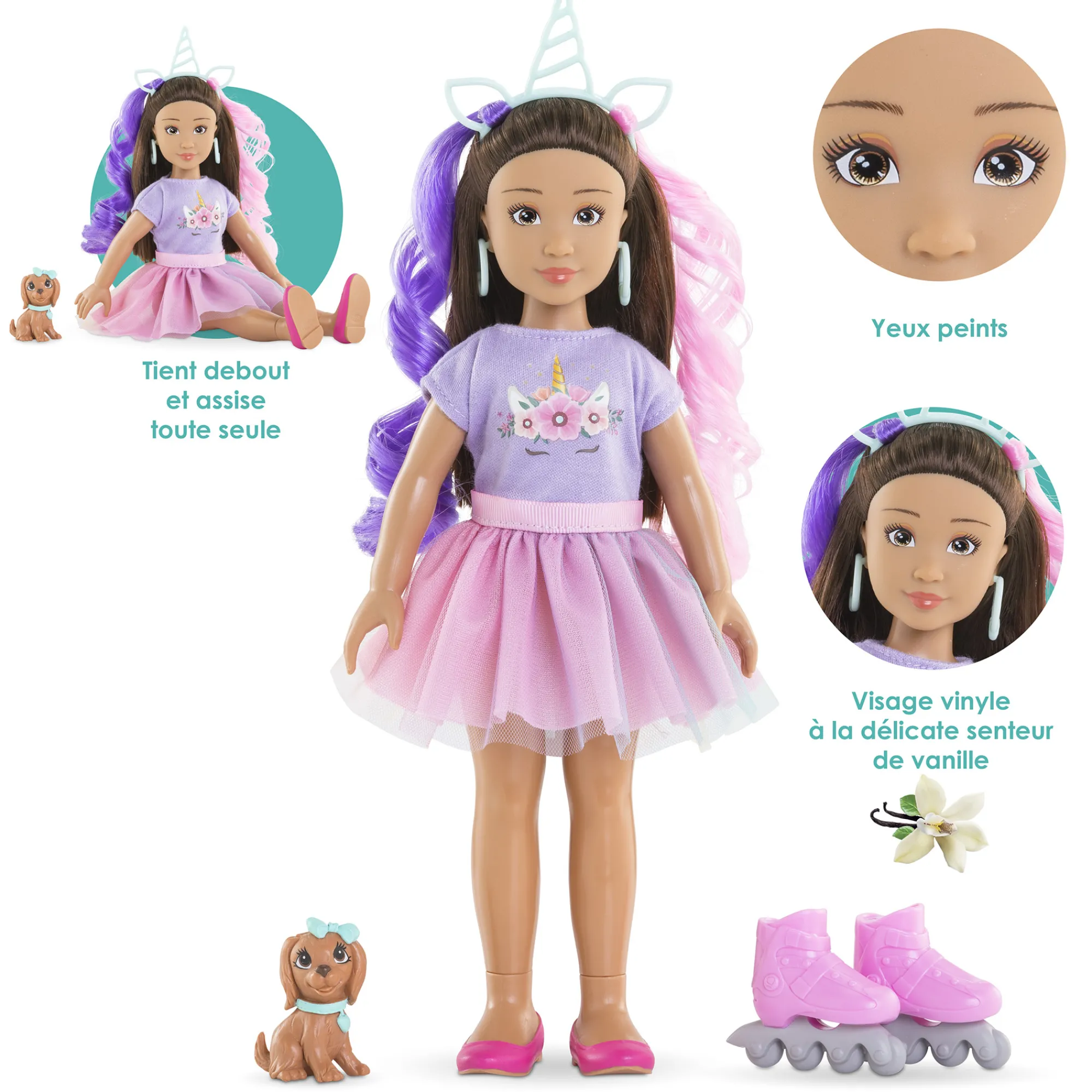 Corolle Coffret Poupée Girls Luna Licorne