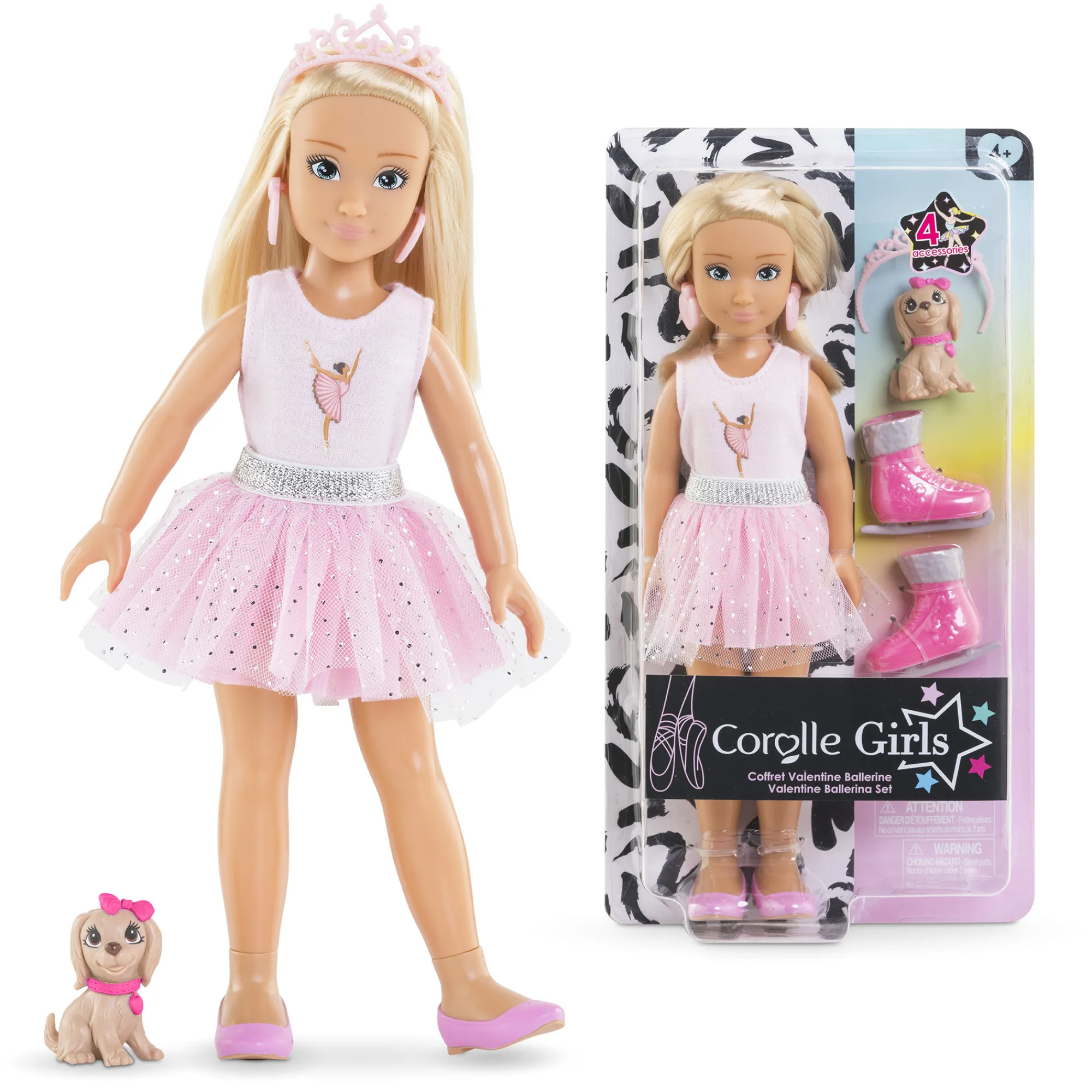 Corolle Coffret Poupée Girls Valentine Ballerine