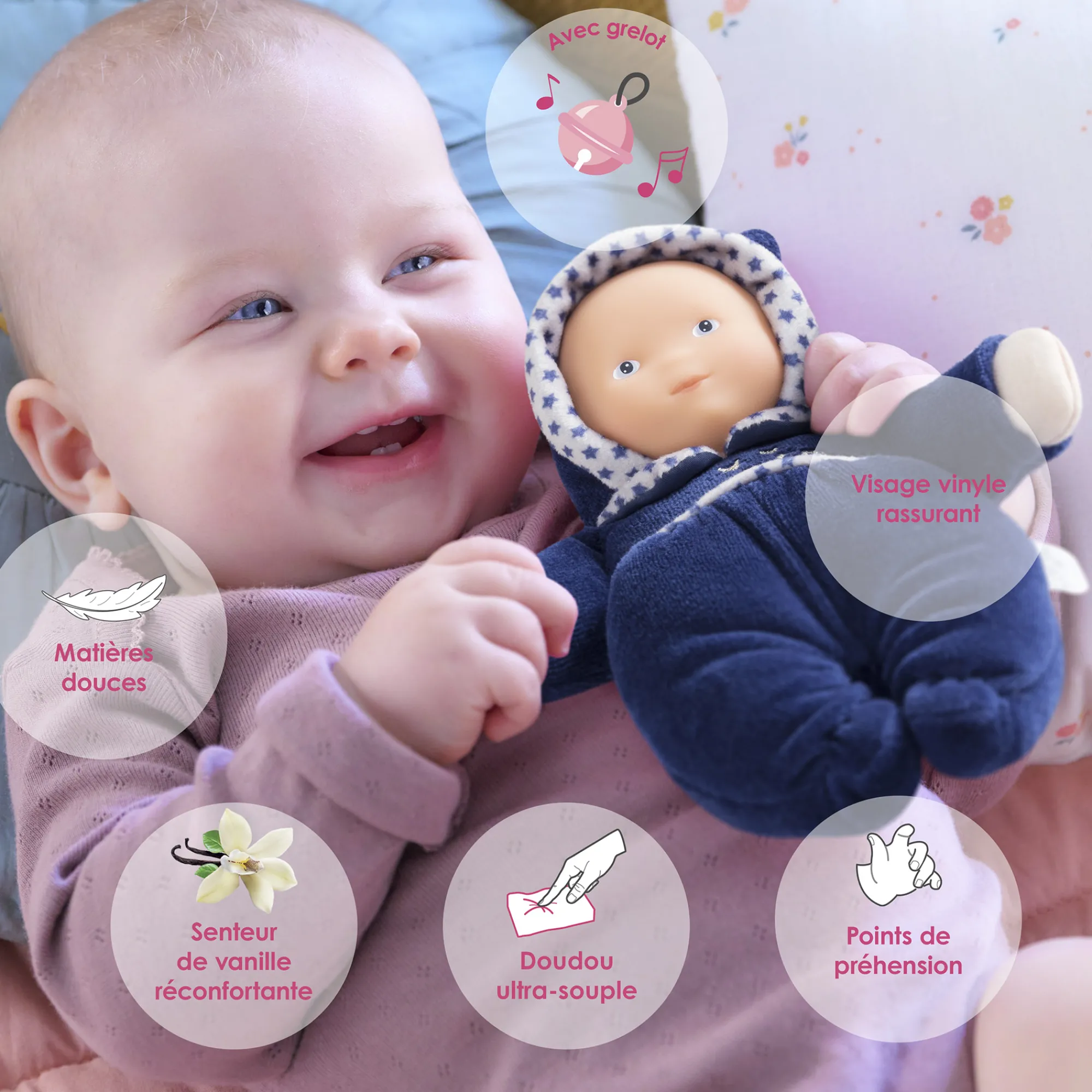 Corolle Doudou Babidoux Marine Rêves d'Étoiles
