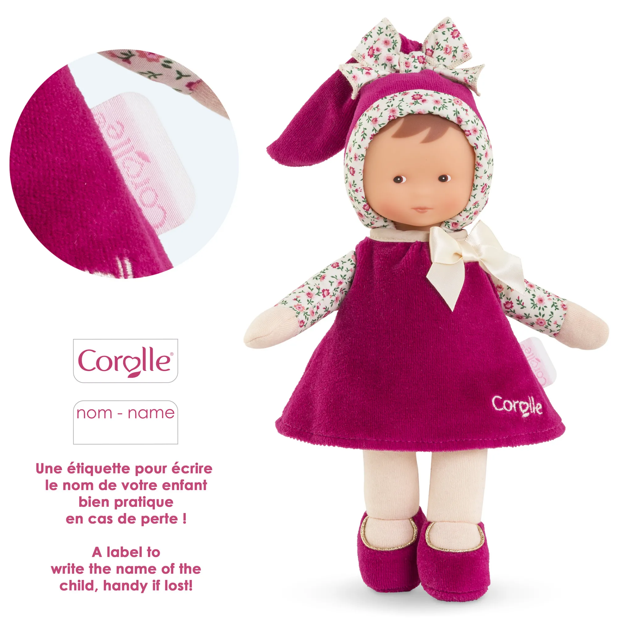 Corolle Doudou Miss Rose Grenadine