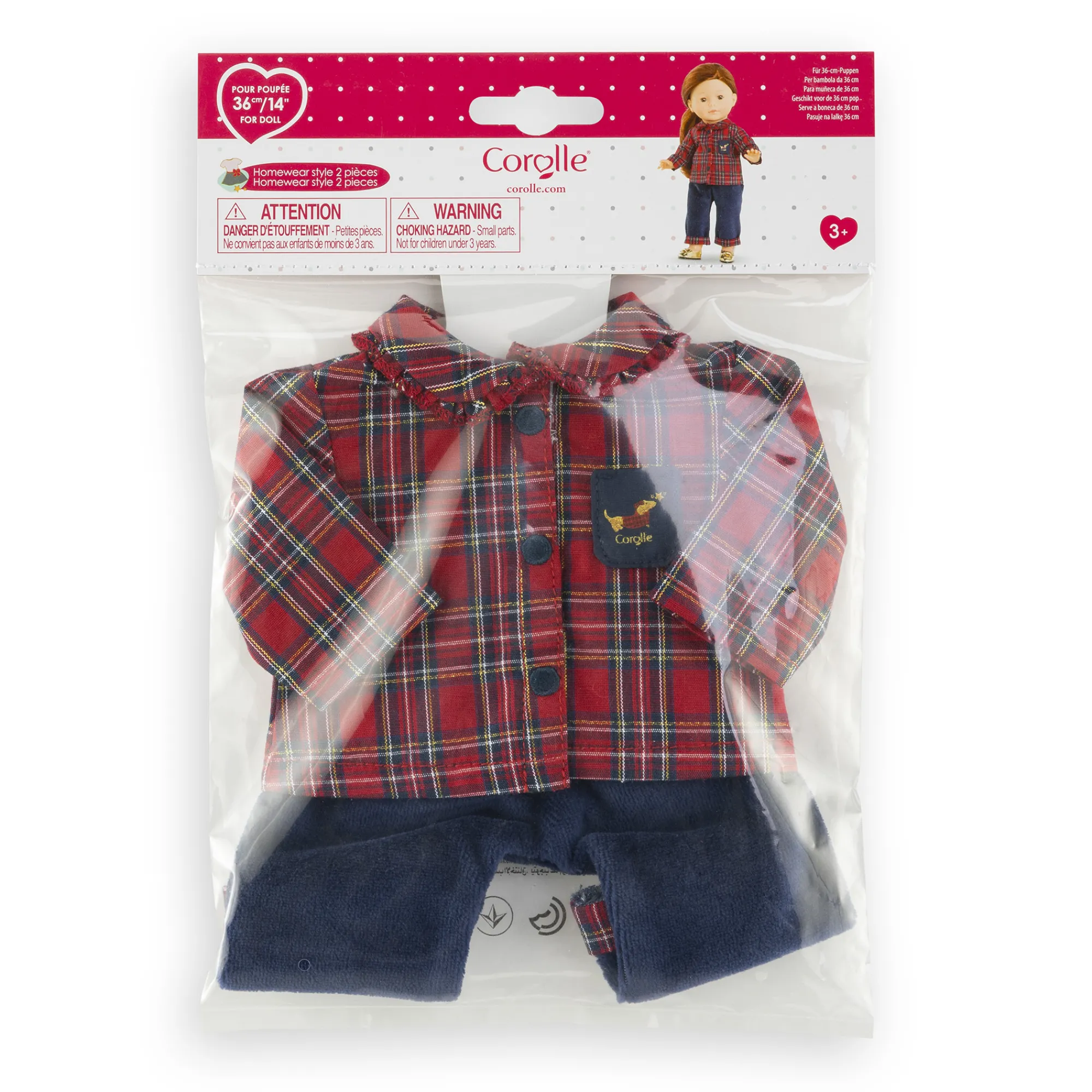 Corolle Ensemble Homewear 2 pièces en Fêtes pour poupée ma