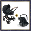 Corolle Ensemble Landau 3 en 1 Priam Cybex + Porte-poupon Cybex Noir