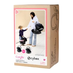 Corolle Ensemble Landau 3 en 1 Priam Cybex + Porte-poupon Cybex Noir