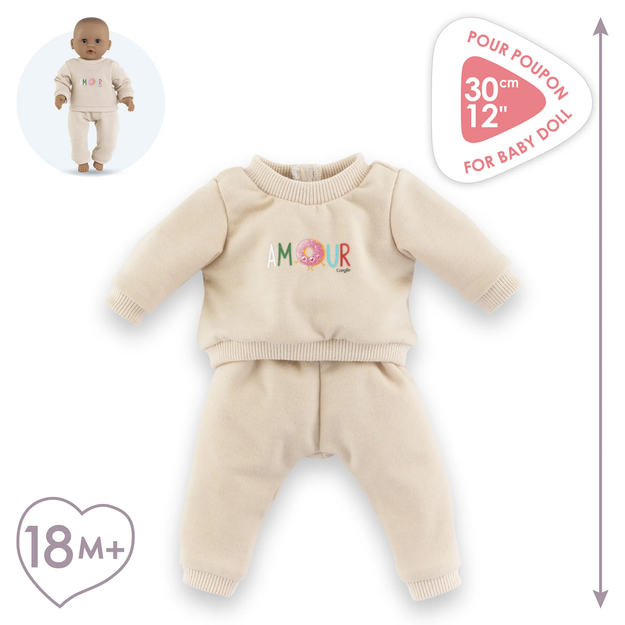 Corolle Jogging Beige pour poupon 30 cm