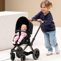 Corolle Landau 3 en 1 Cybex Priam Noir pour poupon 36 / 42 / 52 cm