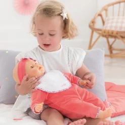 Corolle Lila Chérie se balade en Poussette Canne Rose