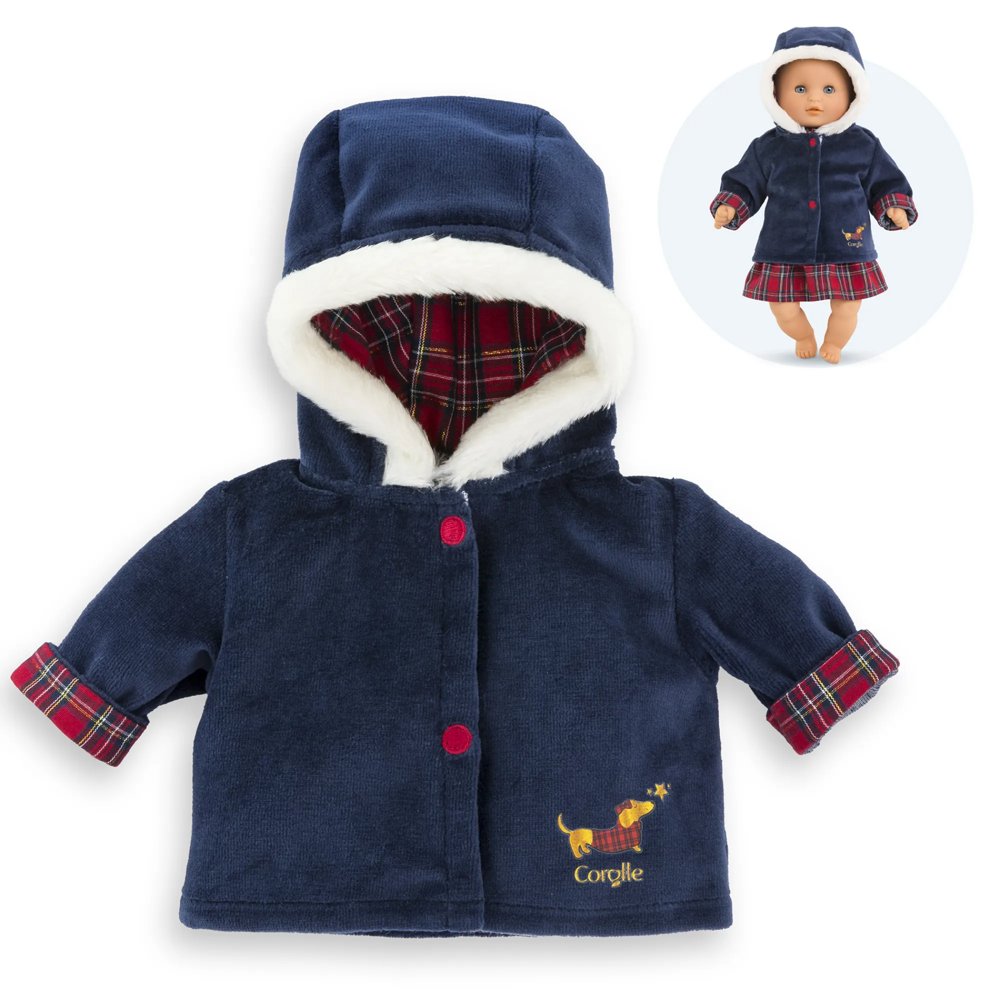 Corolle Manteau en Fêtes pour poupon 30 cm