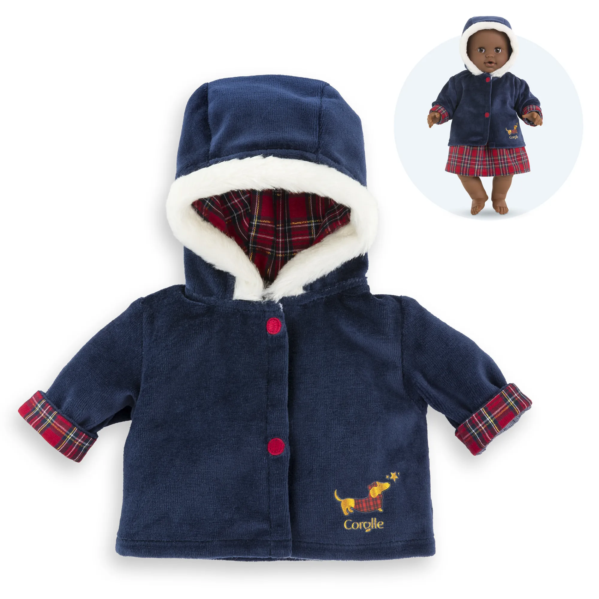 Corolle Manteau en Fêtes pour poupon 36 cm