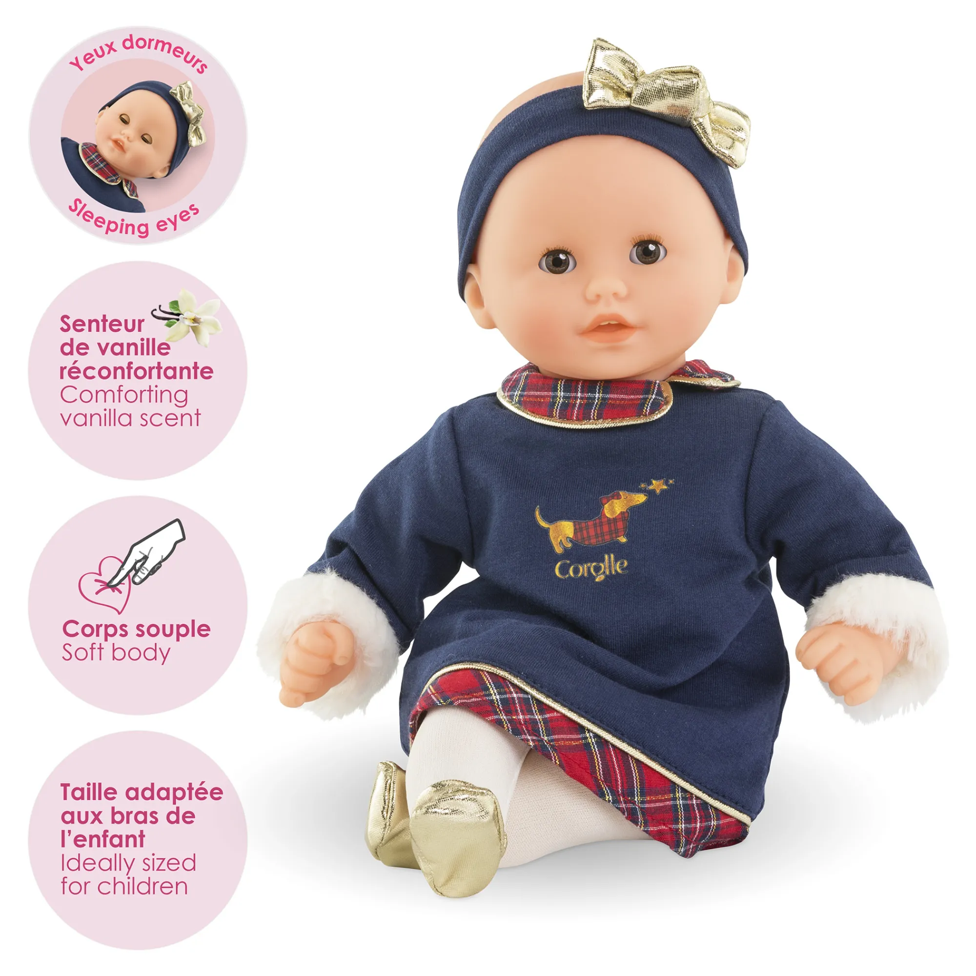 Corolle Mon Bébé Calin Margaux en Fêtes et Coffret Repas
