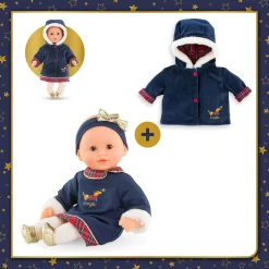Corolle Mon Bébé Calin Margaux et Manteau en Fêtes