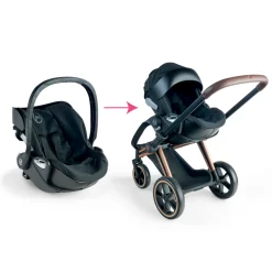 Corolle Porte-Poupon Cybex 2 en 1 noir pour poupon 36 et 42 cm