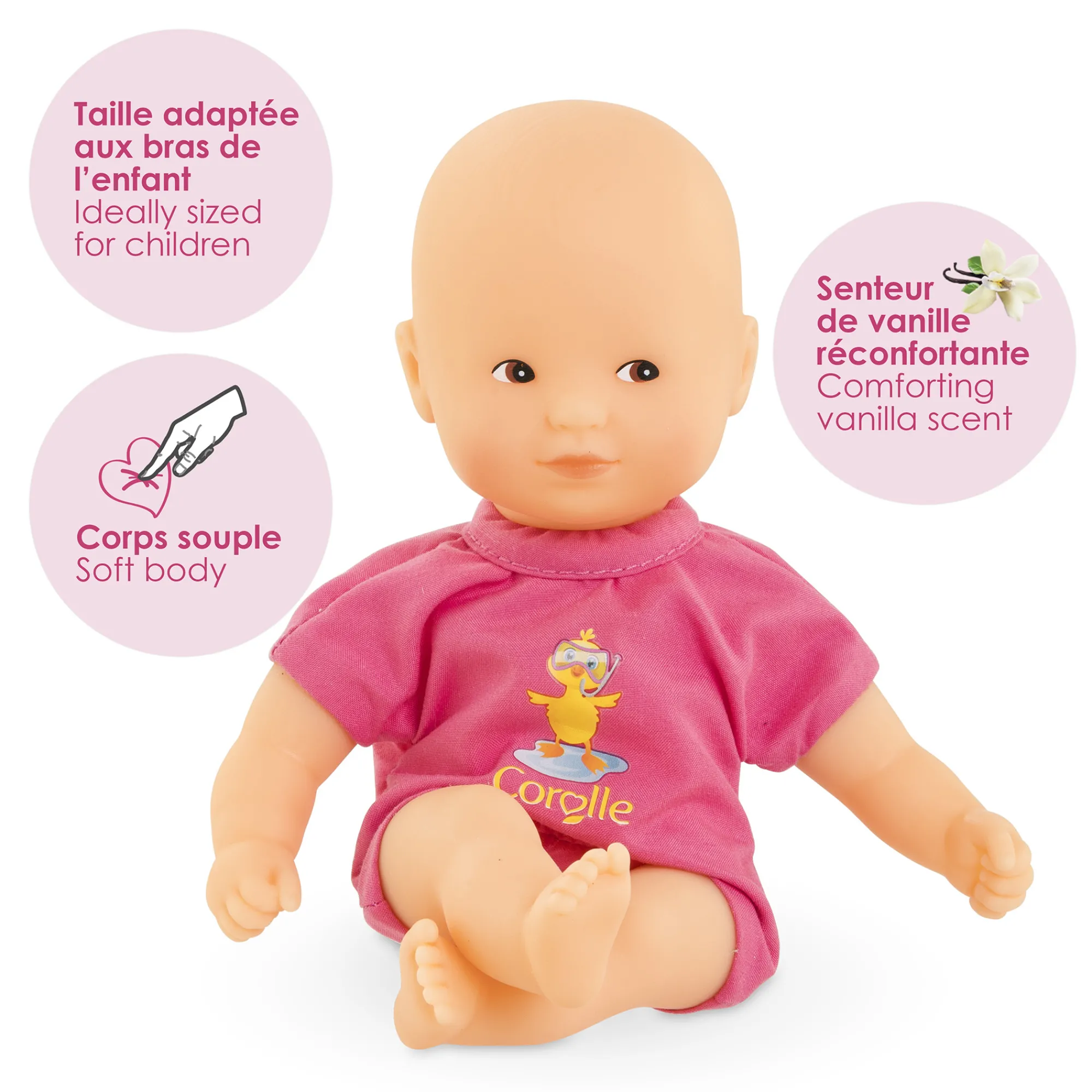 Corolle Poupon Mini Bain Rose