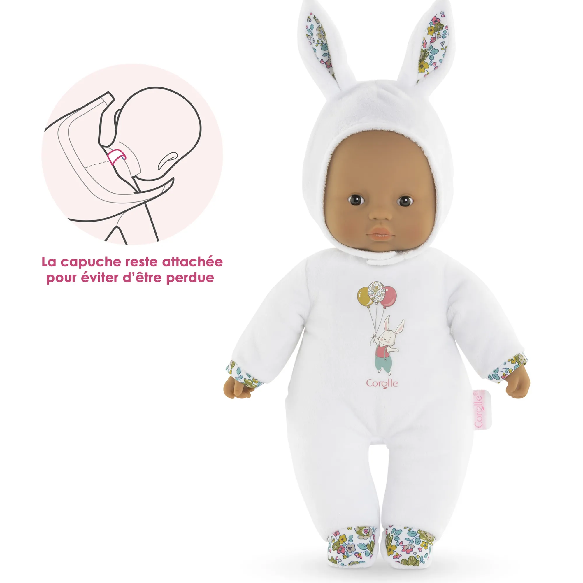 Corolle Poupon Pti'Cœur Lapin Blanc