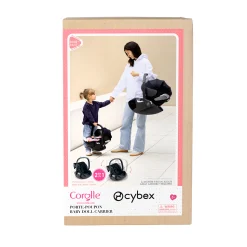 Corolle Poupon Rose et Porte-Poupon Cybex Noir