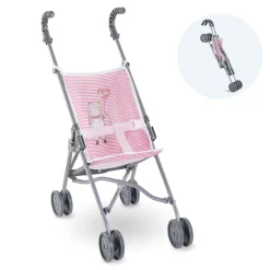 Corolle Poussette Canne Rose pour poupon 36/42/52 cm