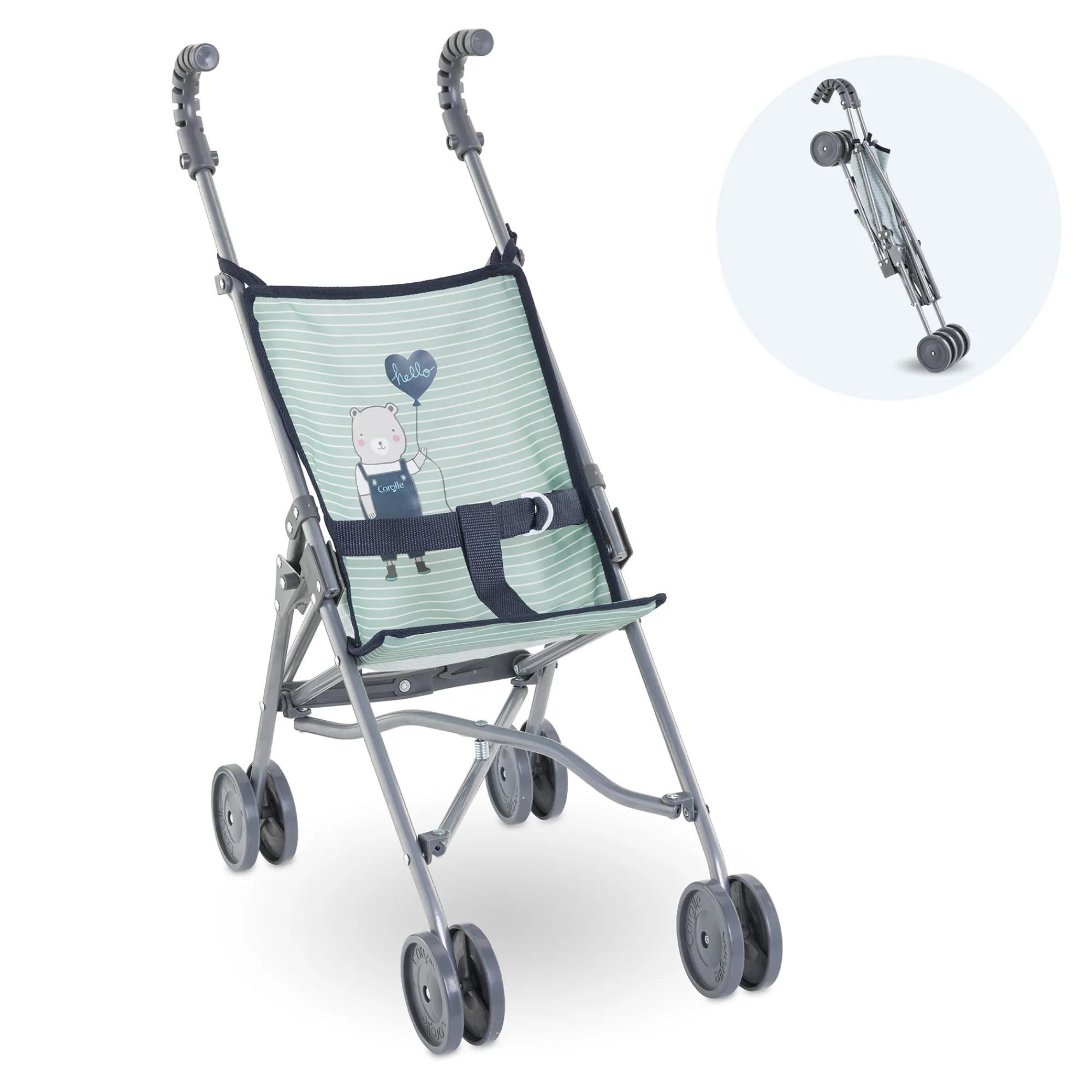 Corolle Poussette Canne Sauge pour poupon 36/42/52 cm