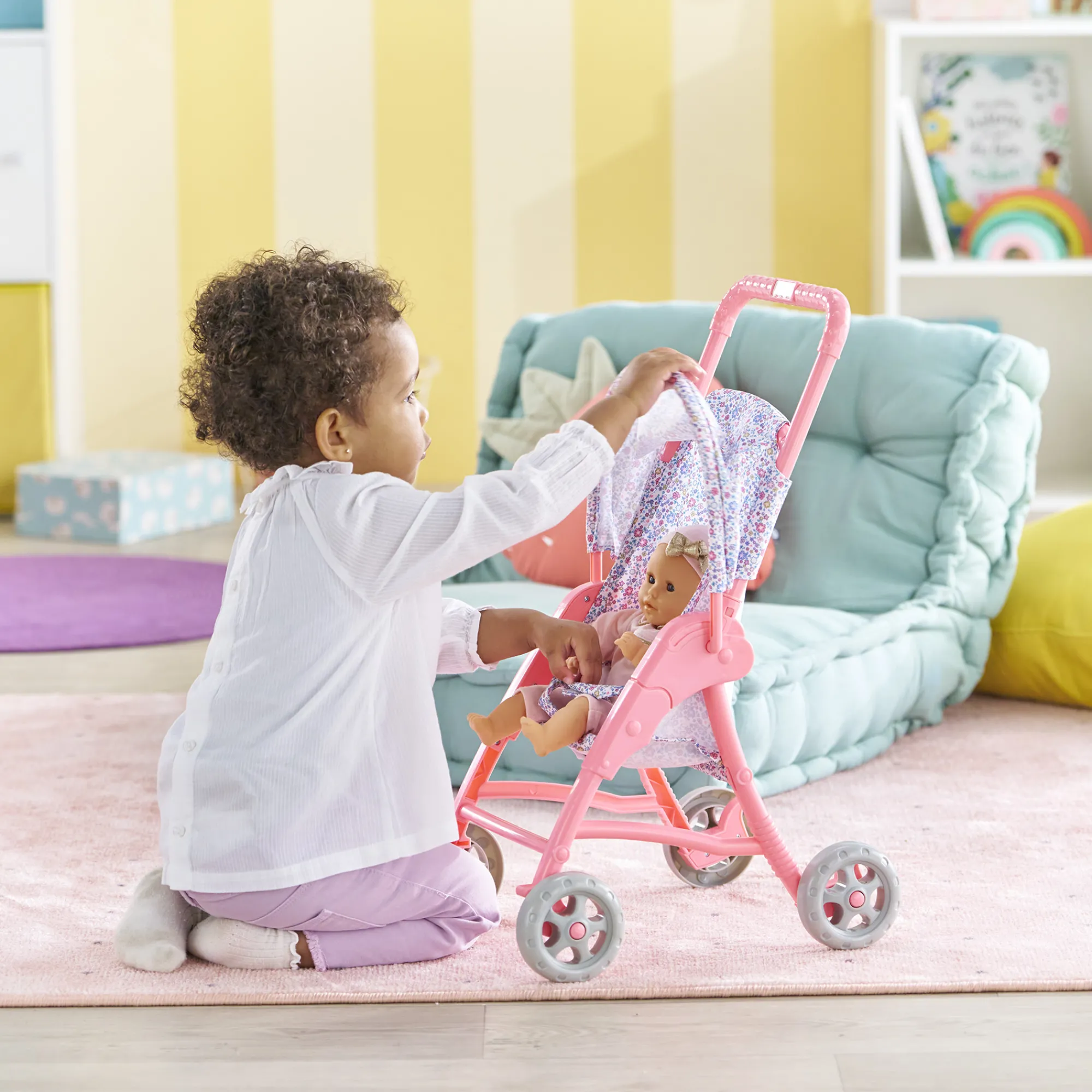 Corolle Poussette Florale pour poupon 30 cm