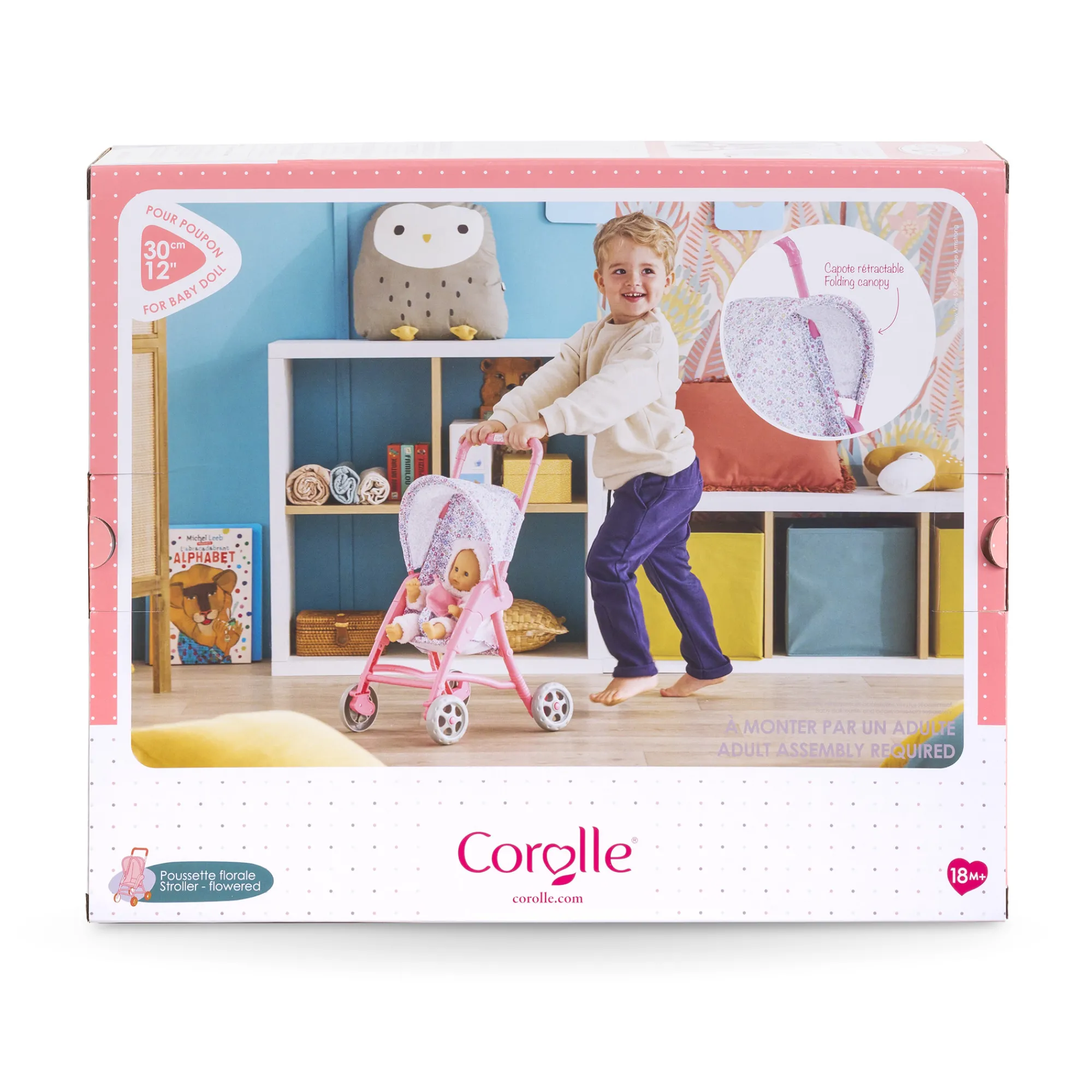 Corolle Poussette Florale pour poupon 30 cm