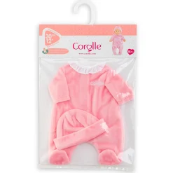 Corolle Pyjama rose et bonnet pour poupon 30 cm