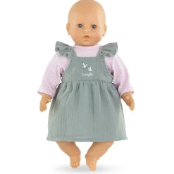 Corolle Robe à Volants & T-Shirt Bords de Loire pour poupon 42 cm