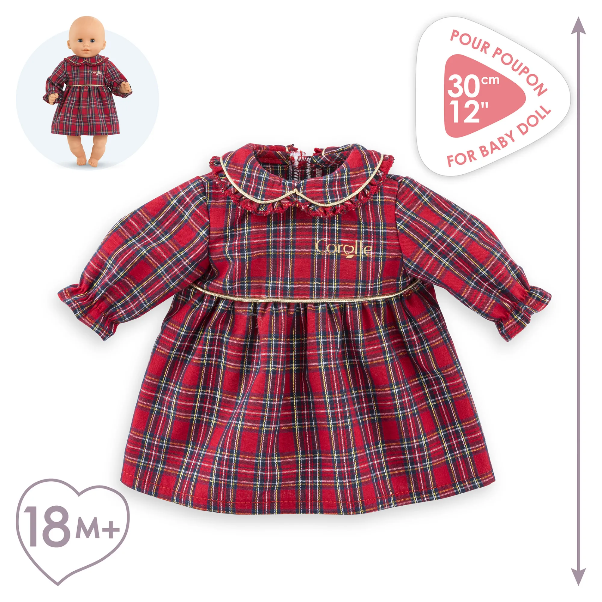Corolle Robe en Fêtes pour poupon 30 cm