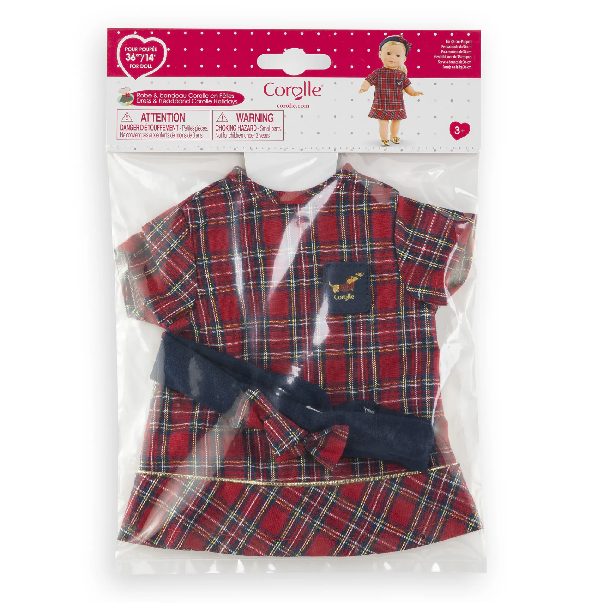Corolle Robe et Bandeau en Fêtes pour poupée ma