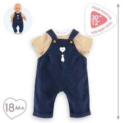 Corolle T-Shirt et Salopette Marine pour poupon 30 cm