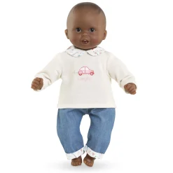 Corolle T-Shirt Manches Longues et Jean Week-end à Paris pour poupon 30 cm